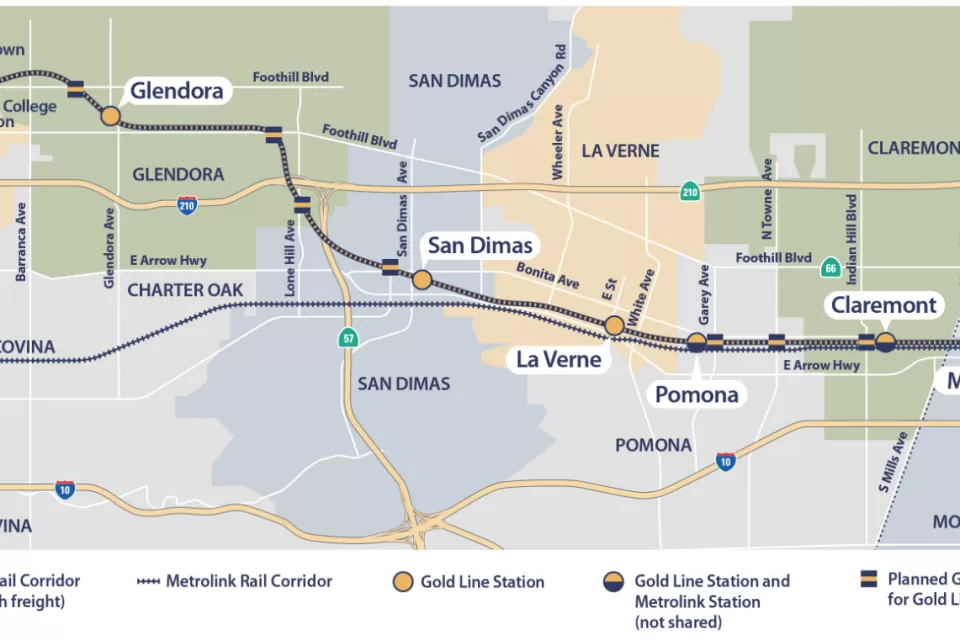 Foothill Gold Line Light Rail Extension